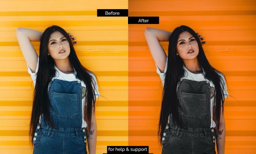 LR1966 CreativeMarket - Black x Orange - Urban ACR Preset 4492472 B