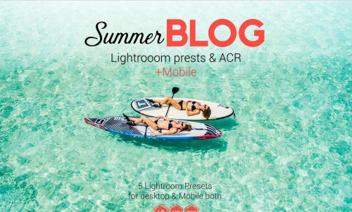 LR2356 CreativeMarket - Summer Blog Mobile Desktop ACR 4594492 a