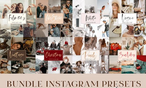 LR2412 CreativeMarket - 14 Instagram Bundle Mobile 4641475 A