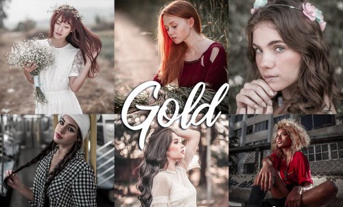 LR2436 CreativeMarket - Preset Bunker 10 Gold Pack Mobile ACR 4558129 A