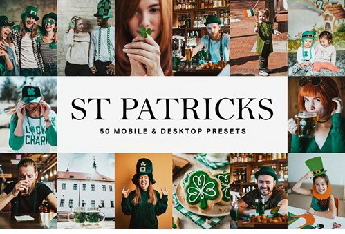 LR2458 CreativeMarket - 50 St Patricks Day Mobile ACR LUTs 4683367 A