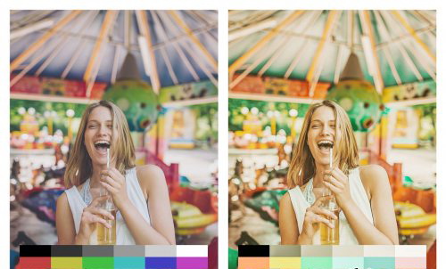 LR2538 CreativeMarket - 50 Teal & Yellow Mobile ACR LUTs 4747346 B