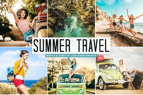 LR2793 Summer Travel Presets Mobile Desktop ACR ATN PSD a