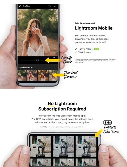 LR2813 20 Faded Film Presets Mobile ACR LUTs D
