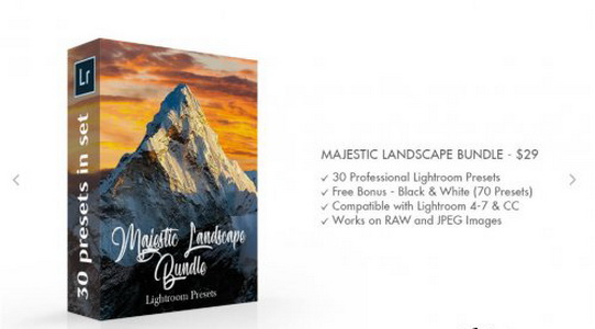 LR2834 CreativeMarket - Majestic Landscape Presets Mobile Desktop ACR 3416059 B