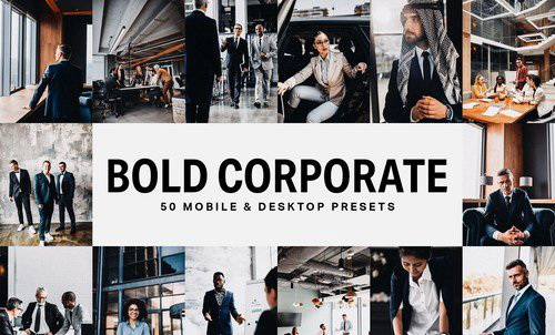 LR2847 50 Bold Corporate Presets Mobile ACR LUTs A