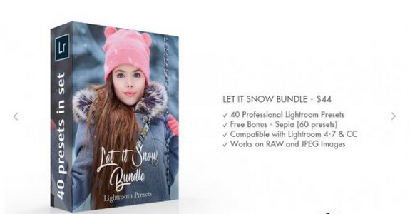 LR2855 CreativeMarket - Let it Snow Presets Desktop ACR 3416139 B