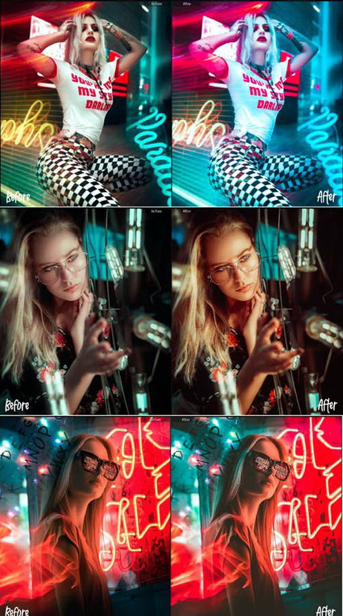 LR2858 GraphicRiver - Real Neon Presets Mobile Desktop 26453797