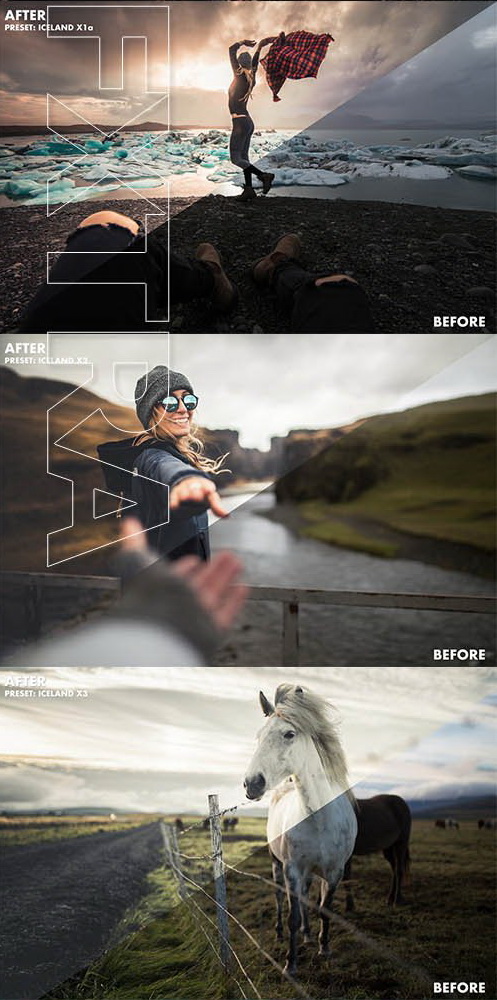 LR3014 FilterGrade Basti Hansen Iceland X Presets d