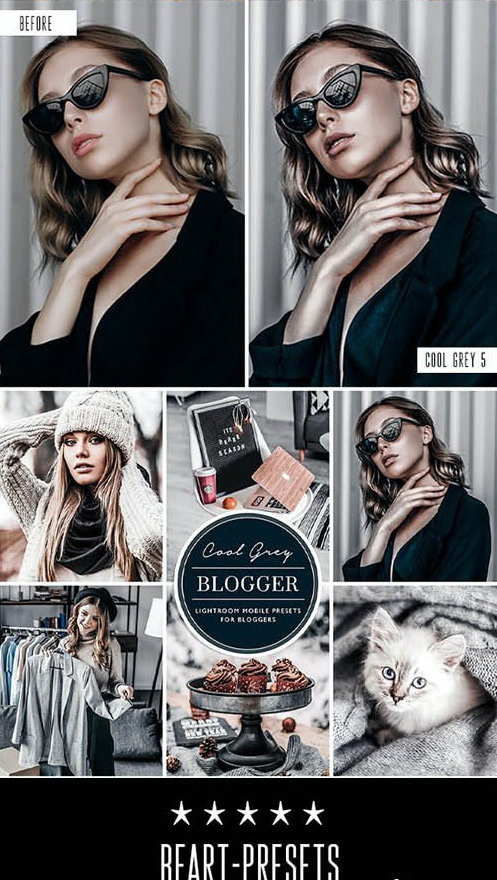 LR3247 GraphicRiver - Cool Grey Blogger Preset Mobile Desktop ACR 26660424