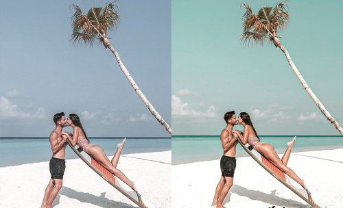 LR3256 CreativeMarket - Summer on Beach Presets Mobile 4976180 B