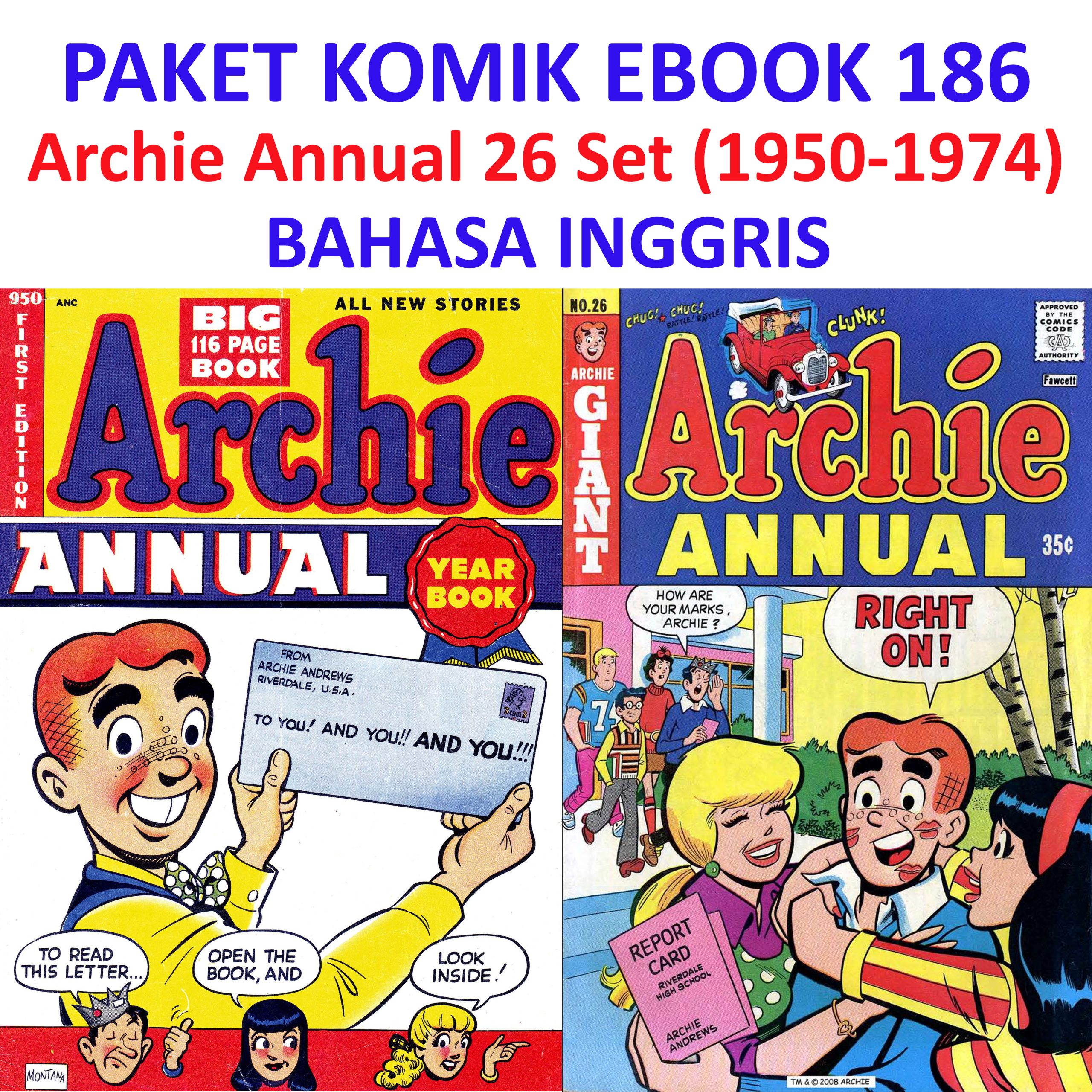 Ebook Komik 186 Archie Annual 26 Set (1950-1974)