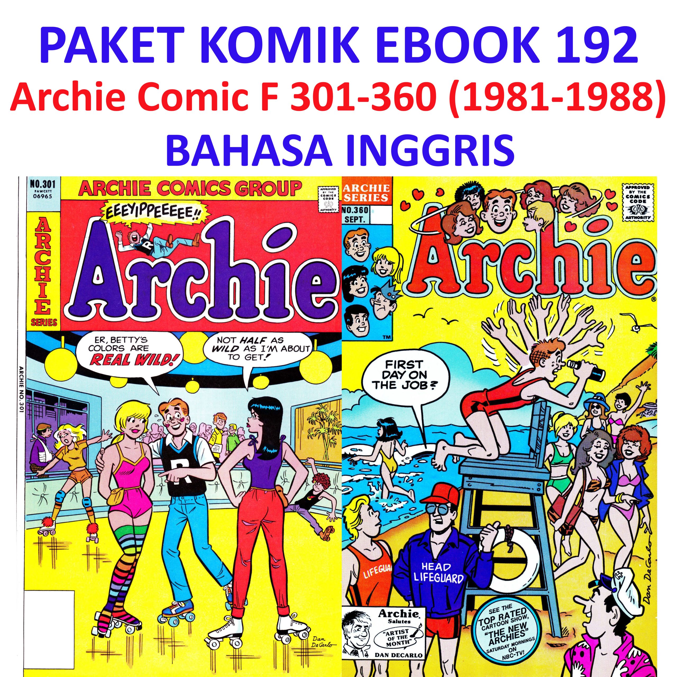 Ebook Komik 192 Archie Comic F 301-360 (1981-1988)