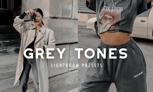 LR3385 CreativeMarket - KIIN 10 GREY TONES PRESETS Mobile Desktop 4863449 A
