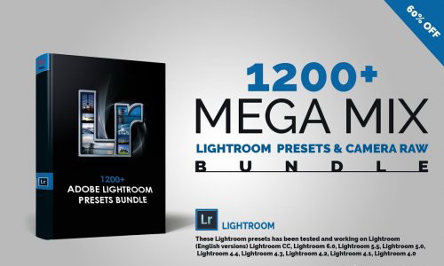LR3397 CreativeMarket - 1200+ Mega Mix Presets Mobile Desktop ACR 4682659 A
