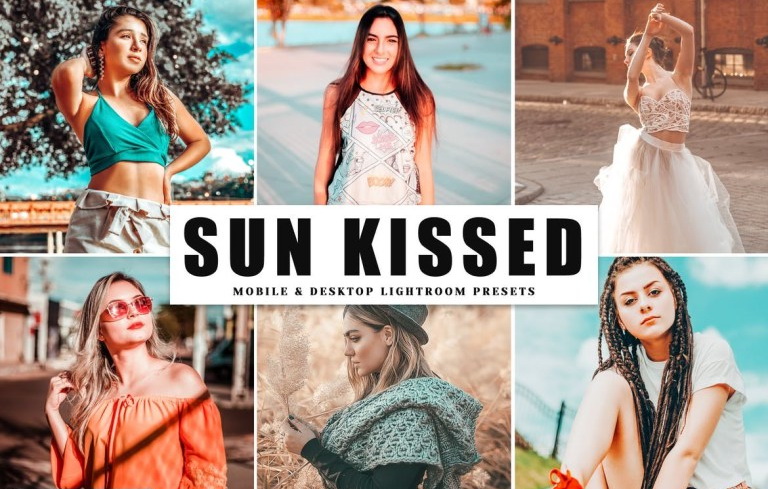LR3637 Sun Kissed Presets Mobile Desktop ACR ATN PSD A