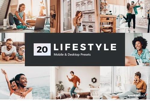 LR3749 CreativeMarket - 20 Lifestyle Presets Mobile ACR LUTs 5200646 A