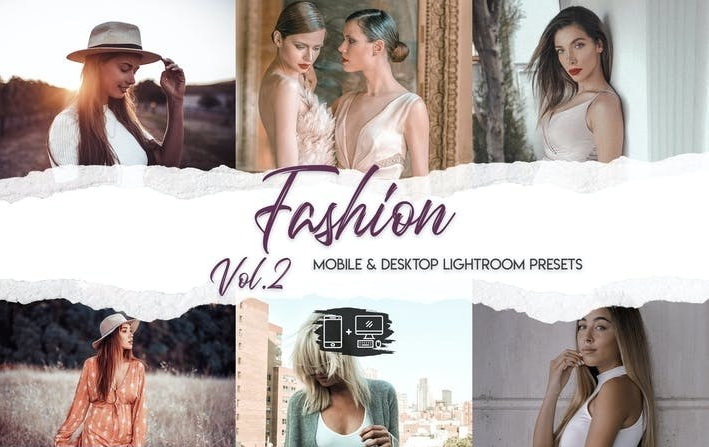 LR3838 Fashion Lightroom Presets Vol. 2 Mobile Desktop ACR A