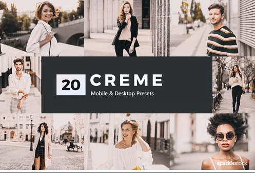 LR3919 20 Creme Presets Mobile ACR LUTs a