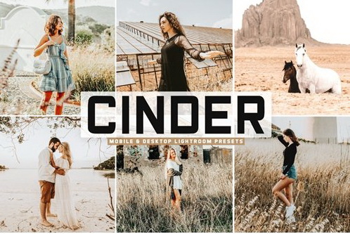 LR3927 Cinder Presets Mobile Desktop ACR ATN PSD a