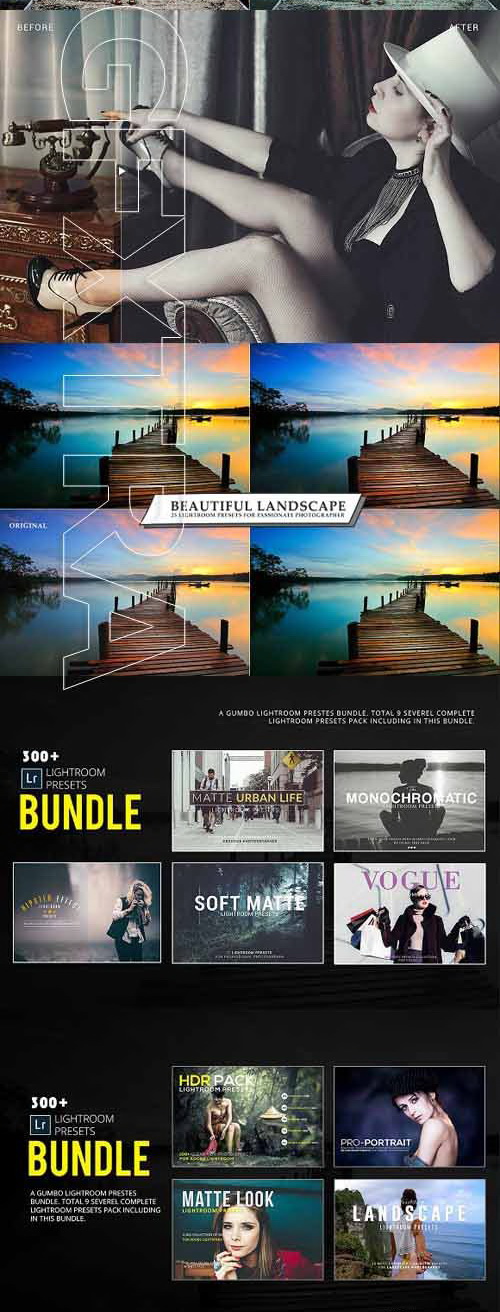 LR4064 300+ Lightroom Presets Bundle 1828169