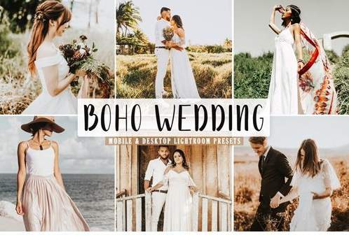 LR4120 Boho Wedding Presets Mobile Desktop ACR ATN PSD A
