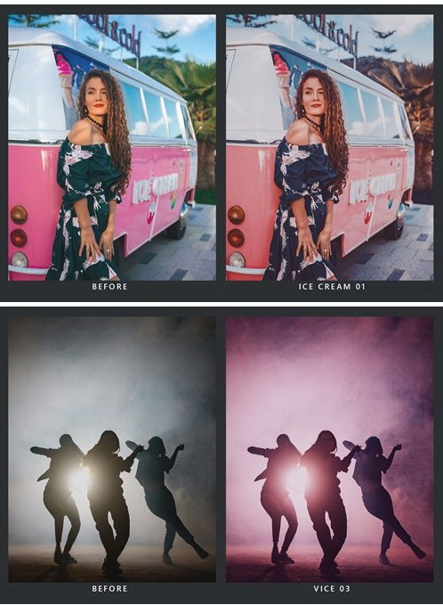 LR4121 SparkleStock - 20 K-Pop Mood Presets Mobile ACR LUTs C