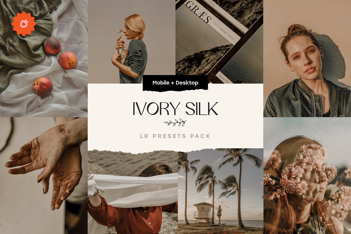 LR4287 BUKE - 5 Ivory Silk Presets Mobile Desktop ACR 5394422 A