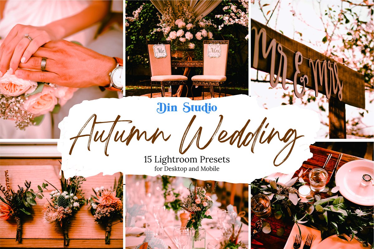LR4336 Din Studio - Autumn Wedding Presets Mobile Desktop ACR 5480303 a