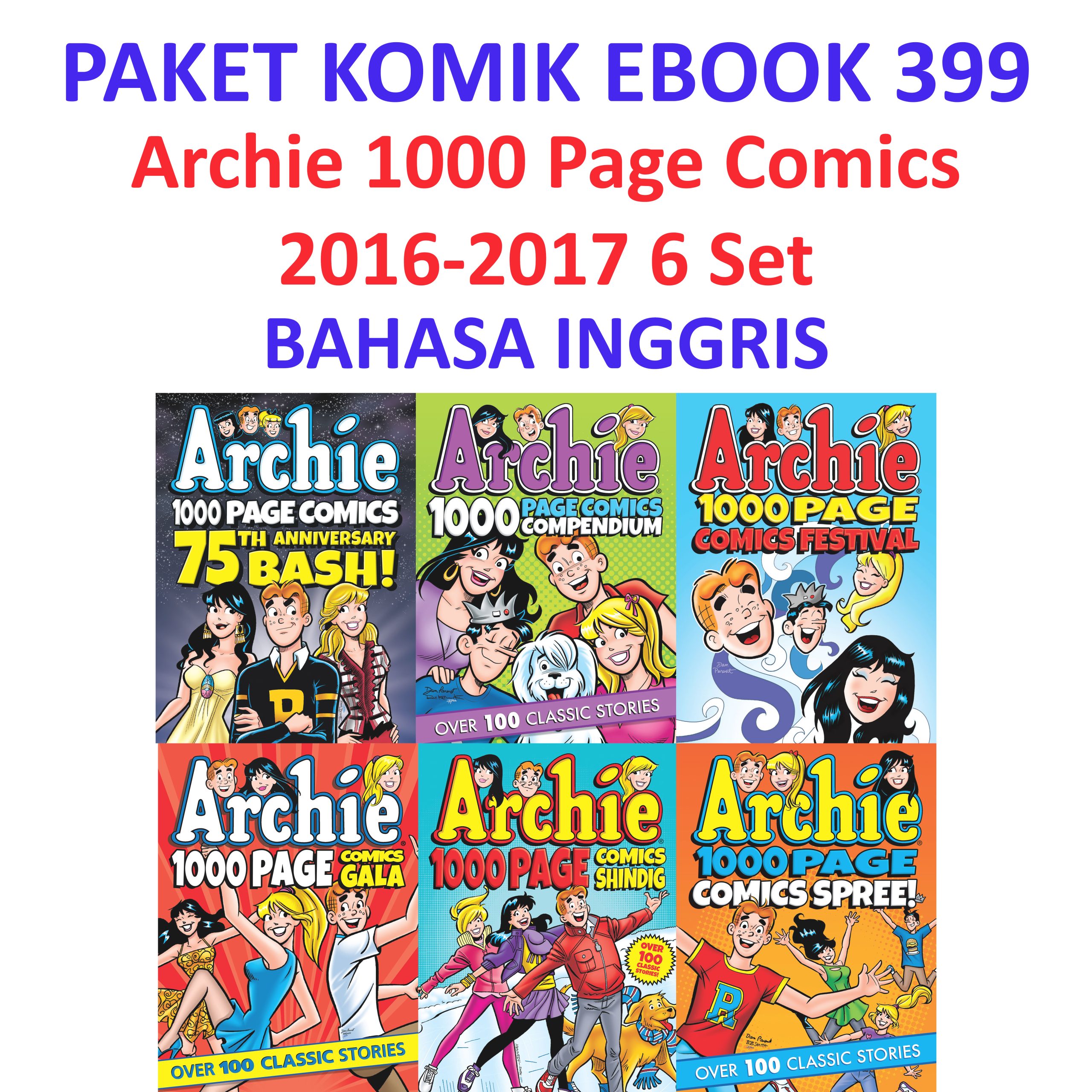Ebook Komik 399 Archie 1000 Page Comics 2016-2017 6 Set