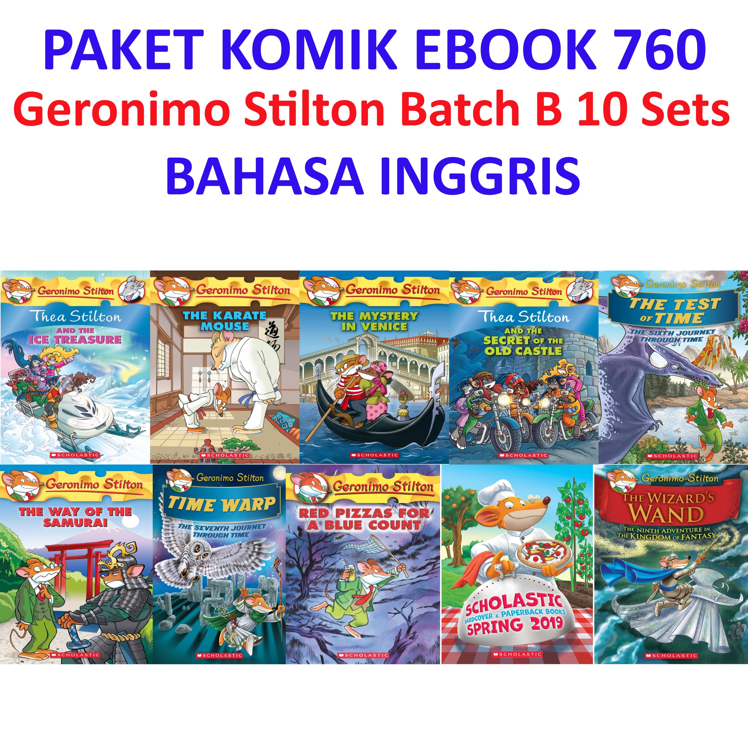 Ebook Komik 760 Geronimo Stilton Batch B 10 Sets