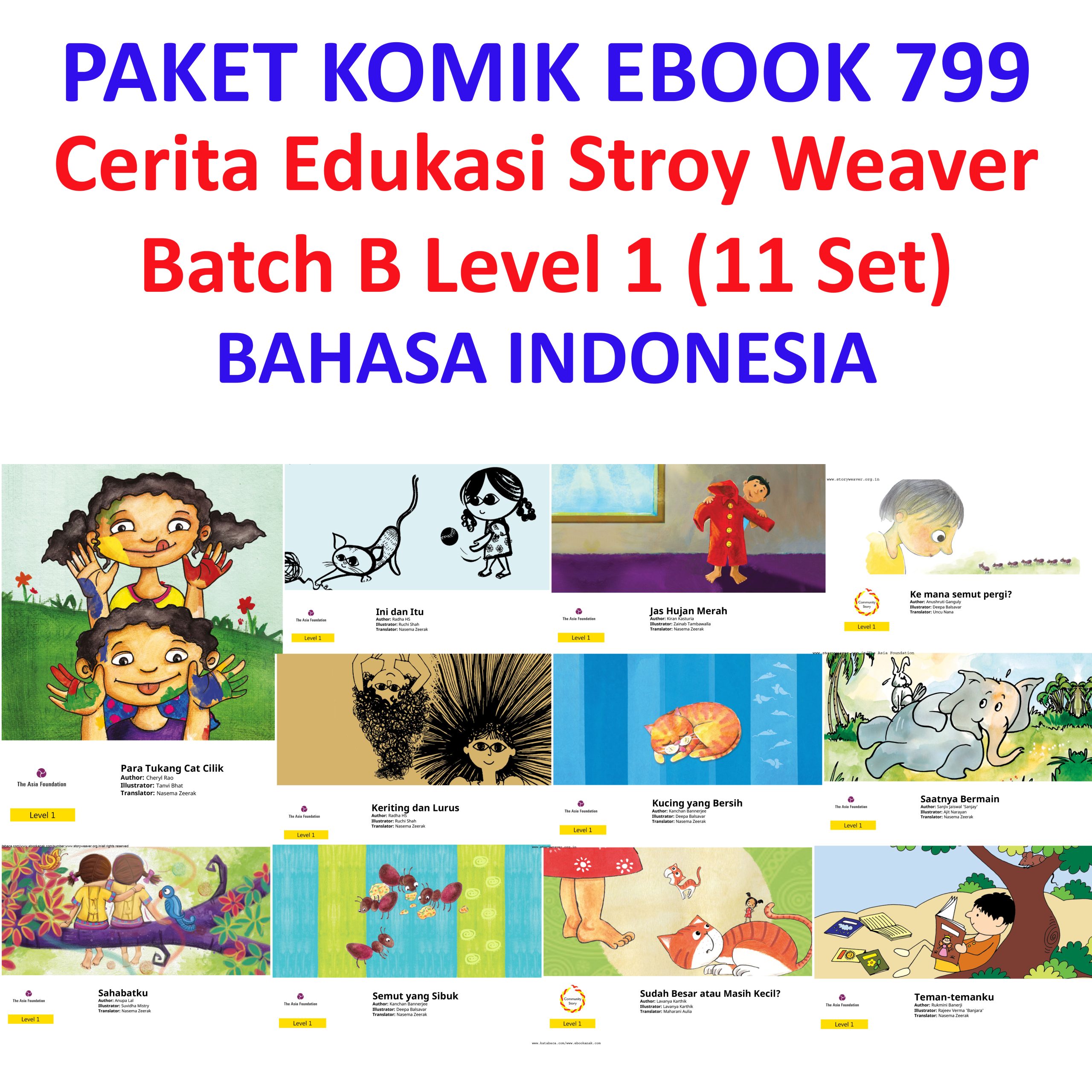 Ebook Komik 799 Cerita Edukasi Stroy Weaver Batch B Level 1 (11 Set)