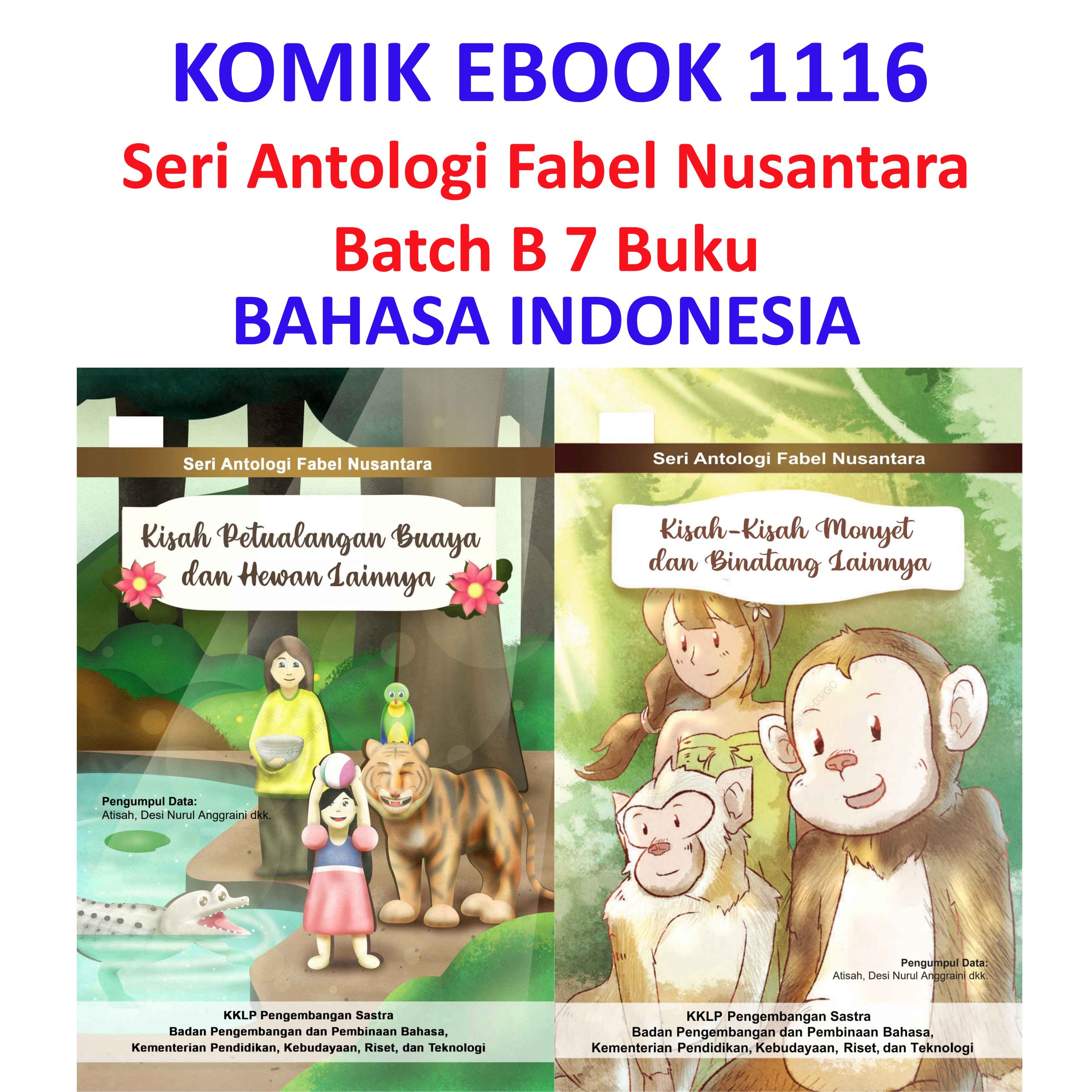 KOMIK EBOOK DIGITAL PDF 1116 Seri Antologi Fabel Nusantara Batch B 7 Buku INDONESIA