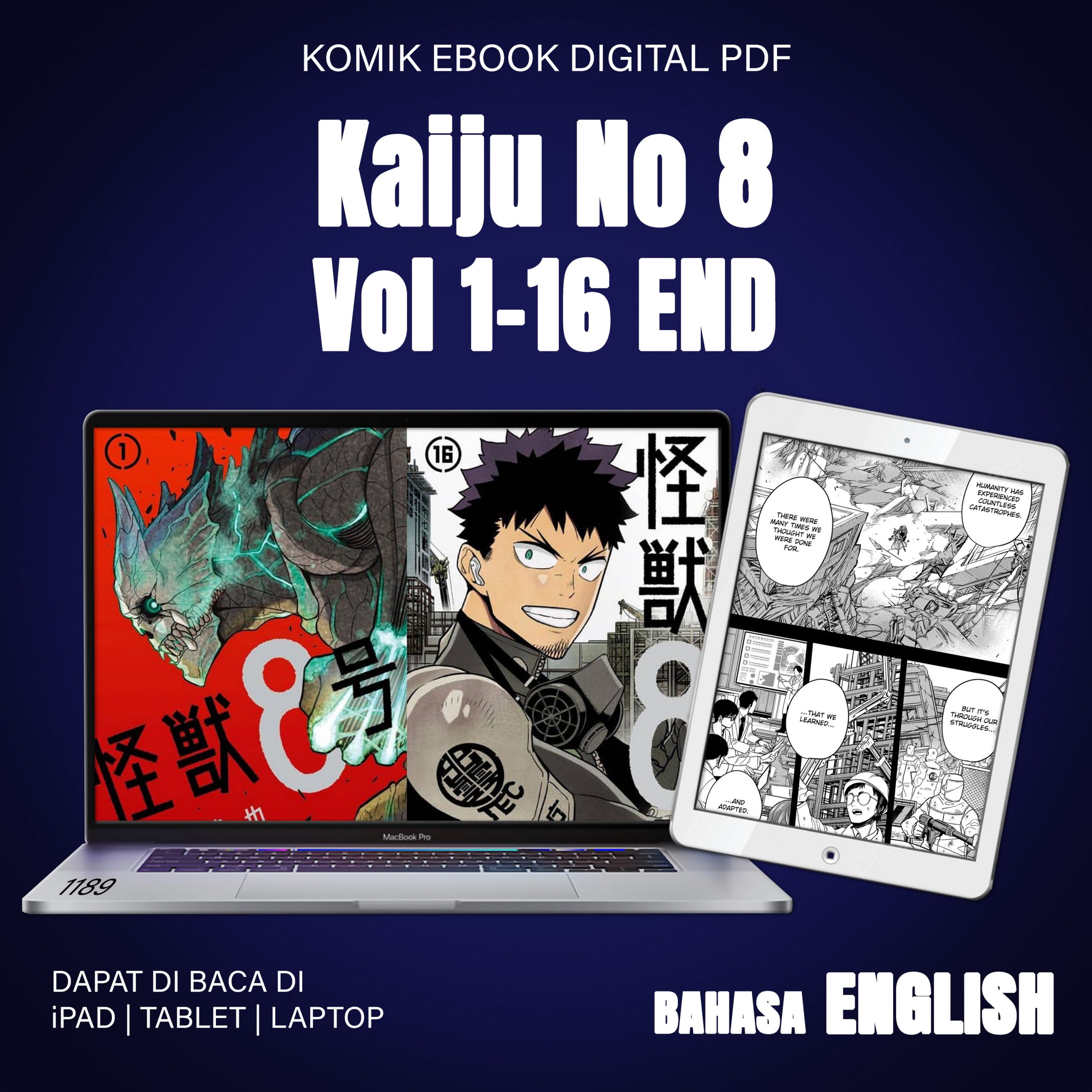 1189 Kaiju No 8 Vol 1-16 END Eng
