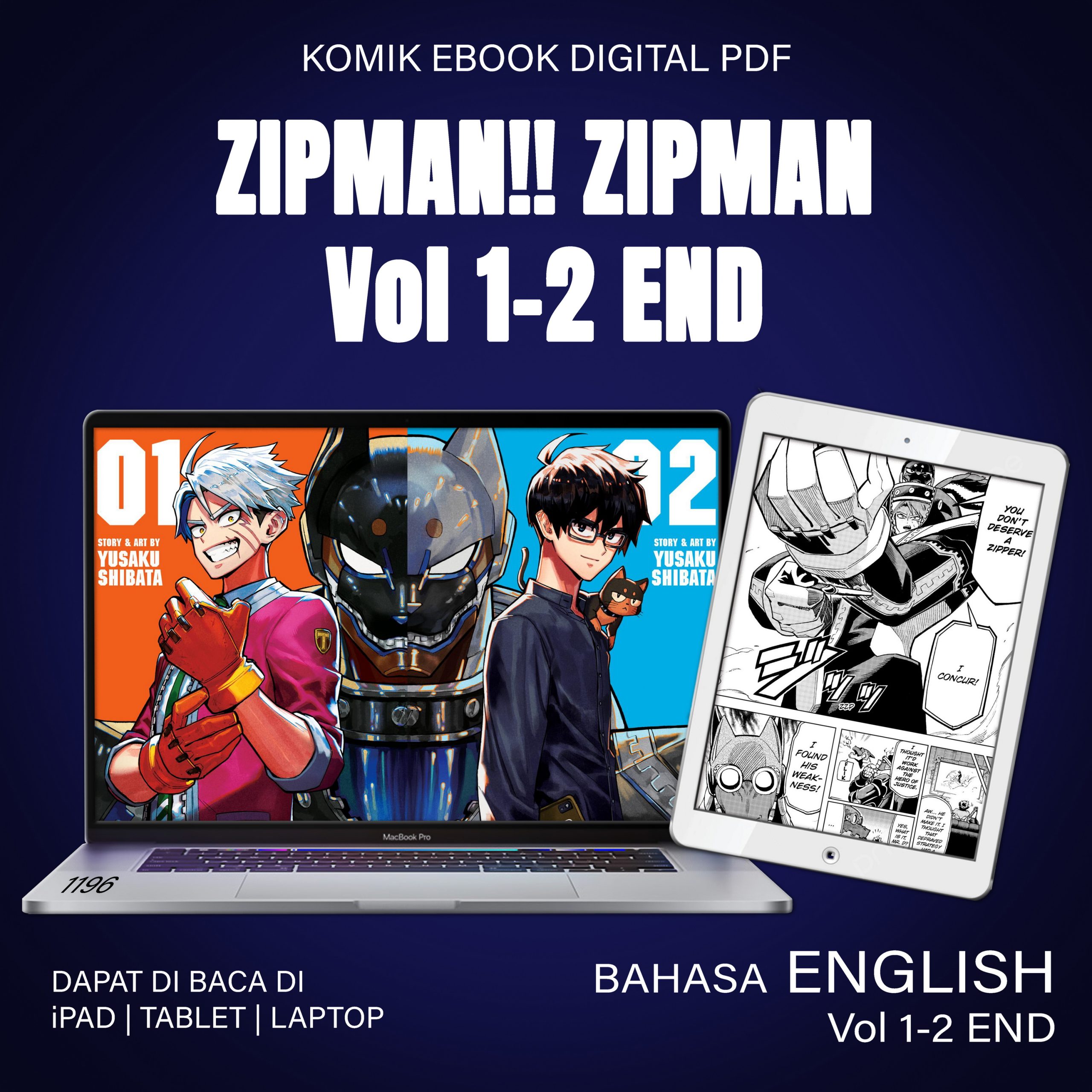 1196 ZIPMAN!! ZIPMAN Vol 1-2 END Eng