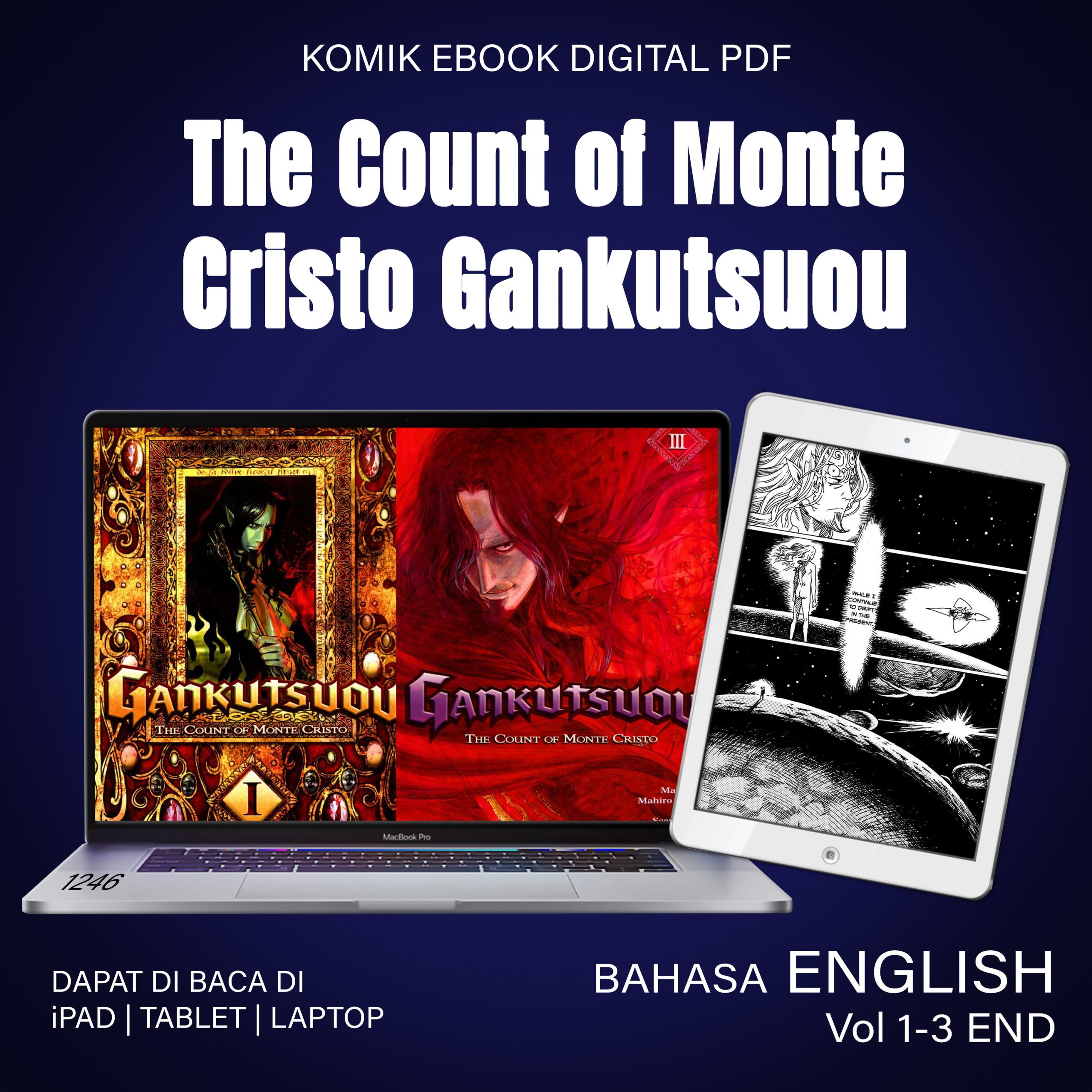 1246 The Count of Monte Cristo Gankutsuou Vol 1-3 END
