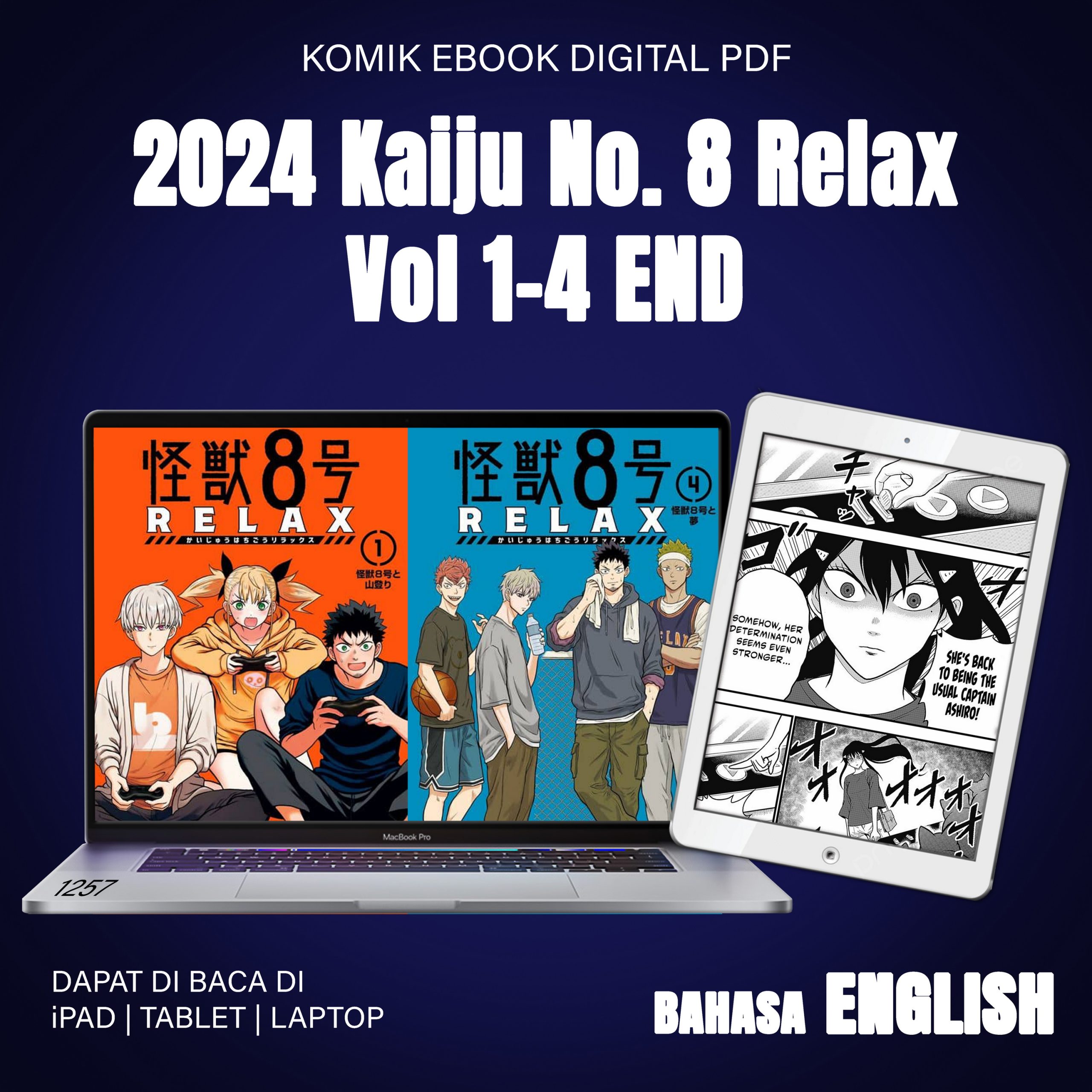 1257 2024 Kaiju No. 8 Relax Vol 1-4 END