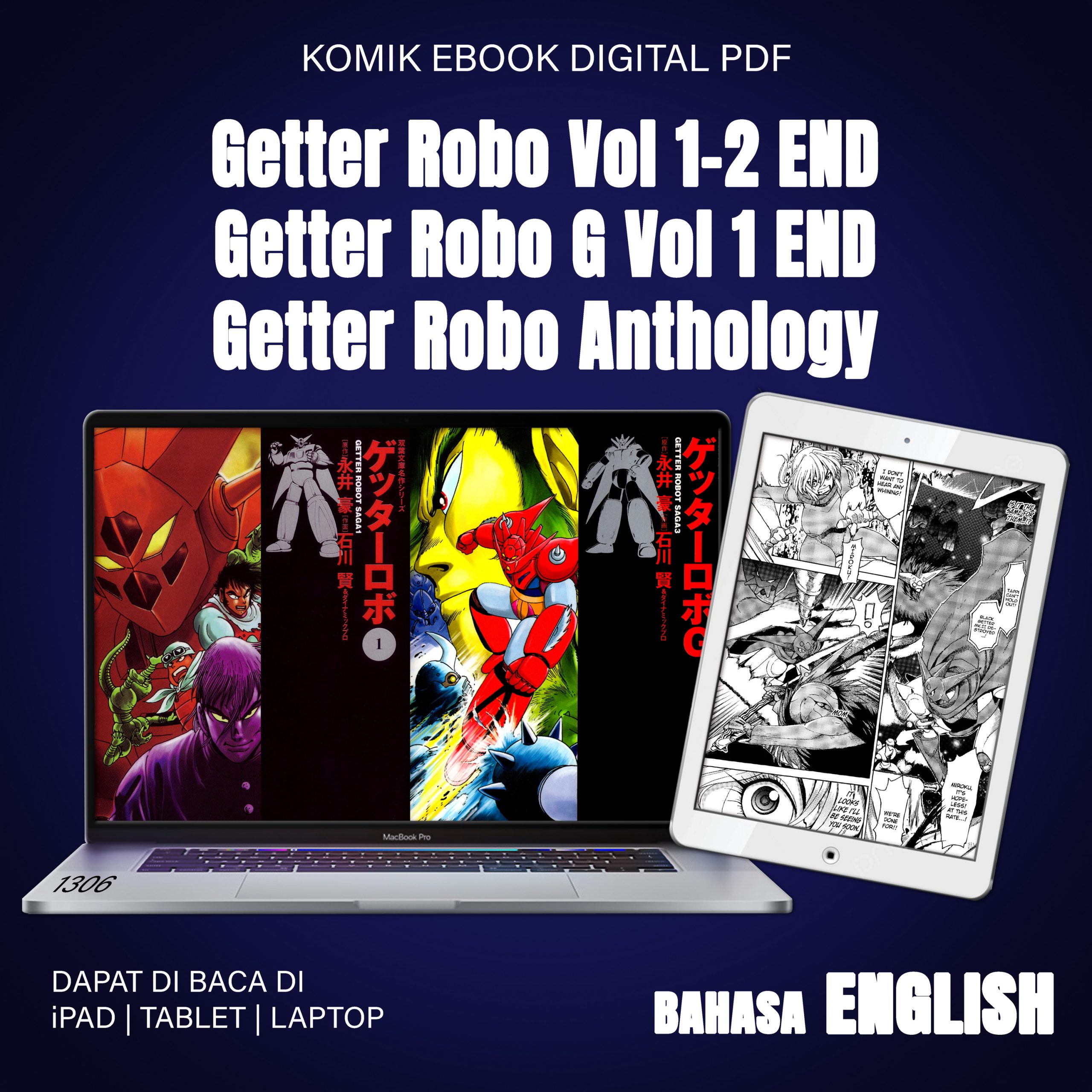 1306 Getter Robo Vol 1-2 END -Getter Robo G Vol 1 END - Getter Robo Anthology END
